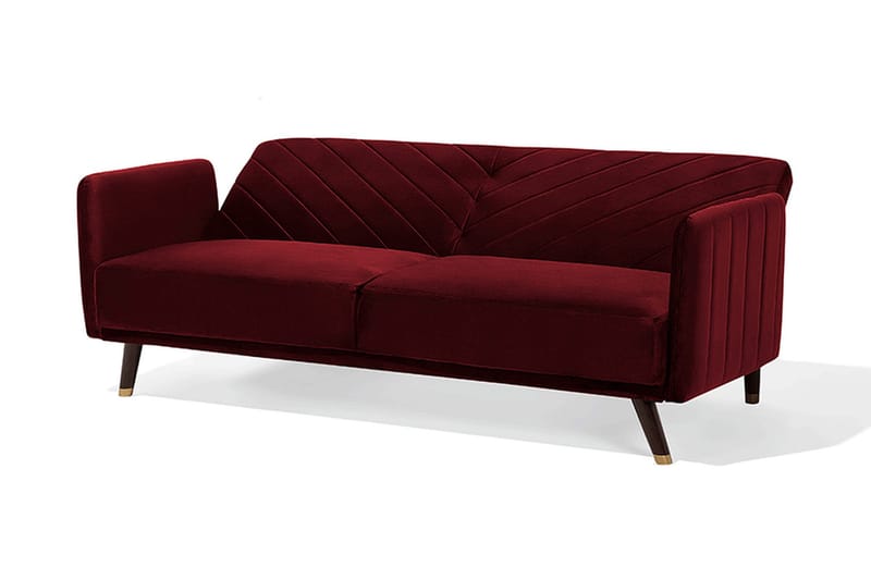 Senja Bäddsoffa 200 cm - Röd - Möbler - Soffa - Bäddsoffa - 3 sits bäddsoffa