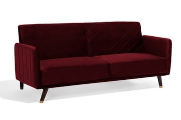 Senja Bäddsoffa 200 cm - Röd - Möbler - Soffa - Bäddsoffa - 3 sits bäddsoffa