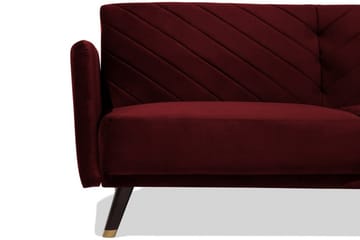 Senja Bäddsoffa 200 cm - Röd - Möbler - Soffa - Bäddsoffa - 3 sits bäddsoffa