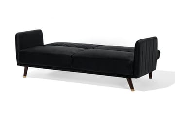 Senja Bäddsoffa 200 cm - Svart - Möbler - Soffa - Bäddsoffa - 3 sits bäddsoffa