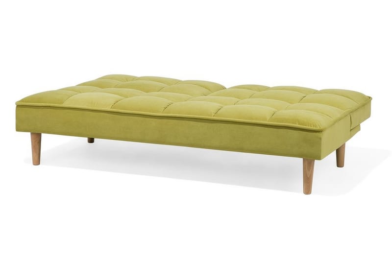 Siljan 3-sits Rektangulär Fällbar Bäddsoffa 105x177 cm i Sammet - Grön - Möbler - Soffa - Bäddsoffa - 3 sits bäddsoffa