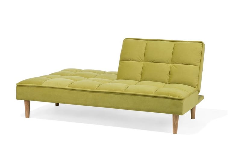 Siljan 3-sits Rektangulär Fällbar Bäddsoffa 105x177 cm i Sammet - Grön - Möbler - Soffa - Bäddsoffa - 3 sits bäddsoffa