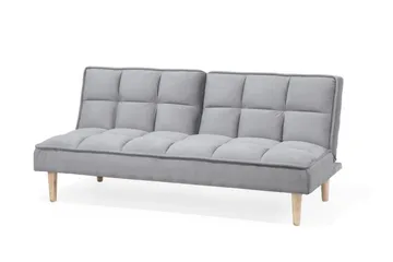 Siljan 3-sits Rektangulär Längsbäddad Bäddsoffa 105x177 cm i Tyg - Grå - Möbler - Soffa - Bäddsoffa - 3 sits bäddsoffa