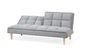 Siljan 3-sits Rektangulär Längsbäddad Bäddsoffa 105x177 cm i Tyg - Grå - Möbler - Soffa - Bäddsoffa - 3 sits bäddsoffa