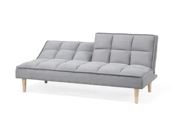 Siljan 3-sits Rektangulär Längsbäddad Bäddsoffa 105x177 cm i Tyg - Grå - Möbler - Soffa - Bäddsoffa - 3 sits bäddsoffa