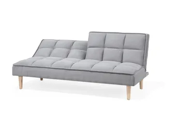 Siljan 3-sits Rektangulär Längsbäddad Bäddsoffa 105x177 cm i Tyg - Grå - Möbler - Soffa - Bäddsoffa - 3 sits bäddsoffa