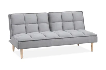 Siljan 3-sits Rektangulär Längsbäddad Bäddsoffa 105x177 cm i Tyg - Grå - Möbler - Soffa - Bäddsoffa - 3 sits bäddsoffa