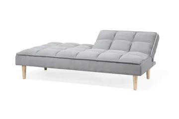 Siljan 3-sits Rektangulär Längsbäddad Bäddsoffa 105x177 cm i Tyg - Grå - Möbler - Soffa - Bäddsoffa - 3 sits bäddsoffa