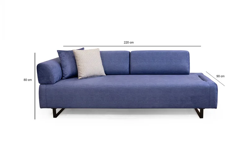 Southburn Bäddsoffa 3-sits - Blå - Möbler - Soffa - Bäddsoffa - 3 sits bäddsoffa