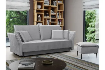 Staffin 3-sits Bäddsoffa Ljusgrå - Möbler - Soffa - Bäddsoffa - 3 sits bäddsoffa