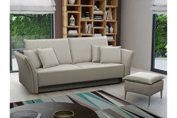 Staffin 3-sits Bäddsoffa NO_BRAND beige - Möbler - Soffa - Bäddsoffa - 3 sits bäddsoffa