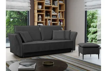 Staffin 3-sits Bäddsoffa NO_BRAND Dark grey - Möbler - Soffa - Bäddsoffa - 3 sits bäddsoffa