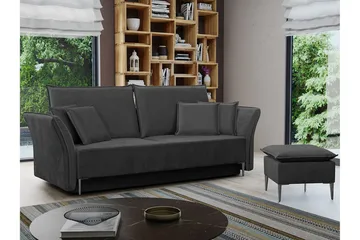 Staffin 3-sits Bäddsoffa NO_BRAND Dark grey - Möbler - Soffa - Bäddsoffa - 3 sits bäddsoffa