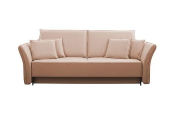 Staffin 3-sits Bäddsoffa NO_BRAND Pink/Beige - Möbler - Soffa - Bäddsoffa - 3 sits bäddsoffa