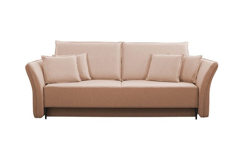 Staffin 3-sits Bäddsoffa NO_BRAND Pink/Beige - Möbler - Soffa - Bäddsoffa - 3 sits bäddsoffa