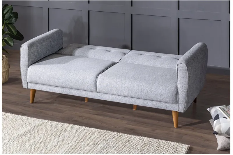 Tamatha Bäddsoffa 3-sits - Grå - Möbler - Soffa - Bäddsoffa - 3 sits bäddsoffa