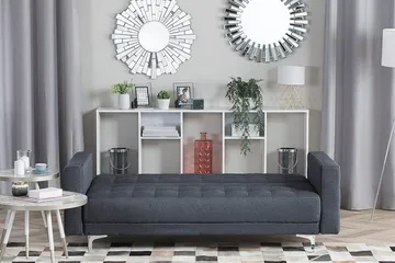 Toomey Soffa - Grå - Möbler - Soffa - Bäddsoffa - 3 sits bäddsoffa