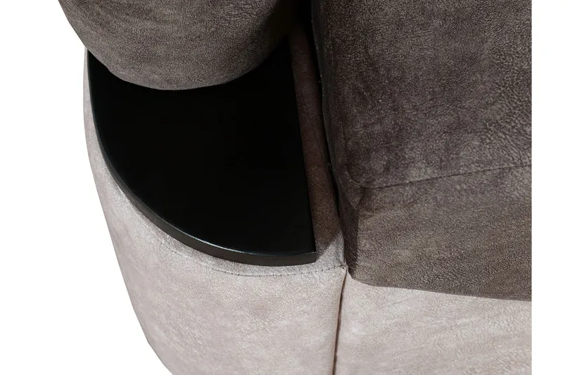 Turbo Bäddsoffa 200x96x90 cm - Brun/Grå - Möbler - Soffa - Bäddsoffa - 3 sits bäddsoffa