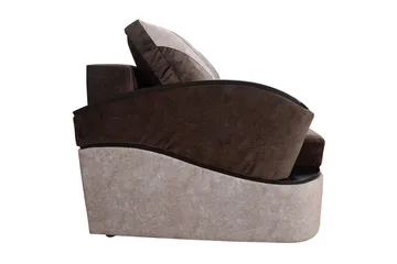 Turbo Bäddsoffa 200x96x90 cm - Brun/Grå - Möbler - Soffa - Bäddsoffa - 3 sits bäddsoffa