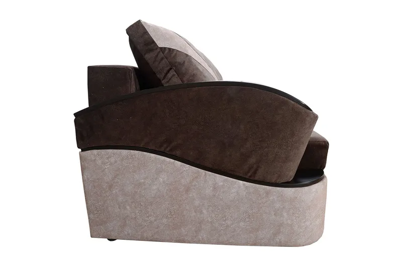 Turbo Bäddsoffa 200x96x90 cm - Brun/Grå - Möbler - Soffa - Bäddsoffa - 3 sits bäddsoffa