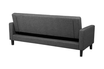 Vehkoo 3-sits Bäddbar Längsbäddad Bäddsoffa 108x178 cm i Tyg - Grå - Möbler - Soffa - Bäddsoffa - 3 sits bäddsoffa
