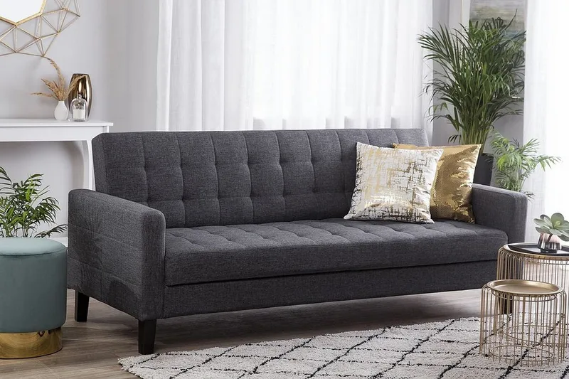 Vehkoo Bäddsoffa 200 cm - Grå - Möbler - Soffa - Bäddsoffa - 3 sits bäddsoffa