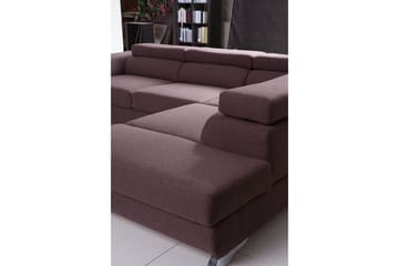 View Bäddsoffa 3-sits med Schäslong Höger - Mörkgrå - Möbler - Soffa - Bäddsoffa - Bäddsoffa längsbäddad