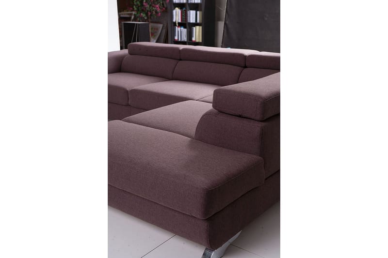 View Bäddsoffa 3-sits med Schäslong Höger - Mörkgrå - Möbler - Soffa - Bäddsoffa - Bäddsoffa längsbäddad