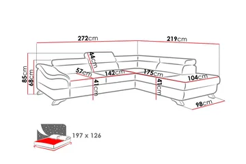View Bäddsoffa 3-sits med Schäslong Vänster - Ljusgrå - Möbler - Soffa - Bäddsoffa - Bäddsoffa längsbäddad
