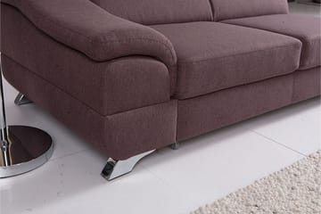 View Bäddsoffa 3-sits med Schäslong Vänster - Mörkgrå - Möbler - Soffa - Bäddsoffa - Bäddsoffa längsbäddad