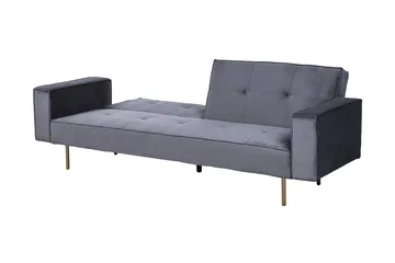 Visnes Bäddsoffa 218 cm - Grå - Möbler - Soffa - Bäddsoffa - 3 sits bäddsoffa