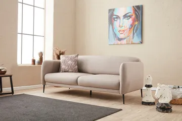 Wenus Bäddsoffa 3-sits 180x90 cm - Beige - Möbler - Soffa - Bäddsoffa - 3 sits bäddsoffa