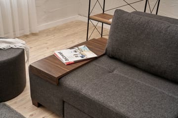 3-sits Bäddsoffa Perenna - Antracit - Möbler - Soffa - Bäddsoffa - 3 sits bäddsoffa