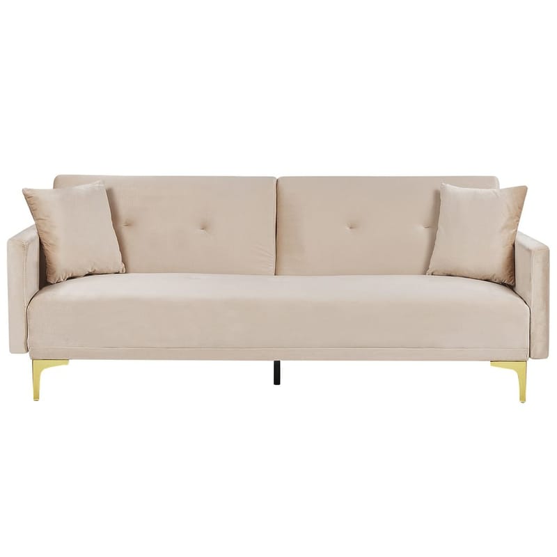 3-sits soffa Lucan, Beige, guld