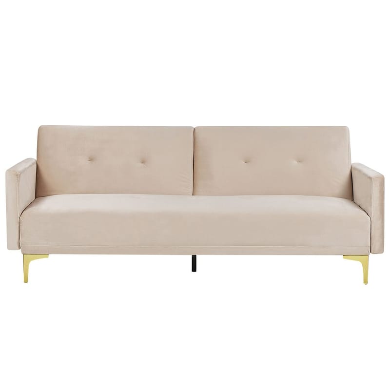 3-sits soffa Lucan - Beige, guld - Möbler - Soffa - Bäddsoffa - 3 sits bäddsoffa