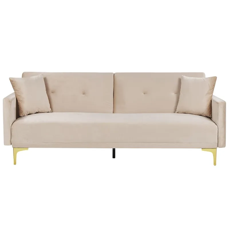 3-sits soffa Lucan, Beige, guld