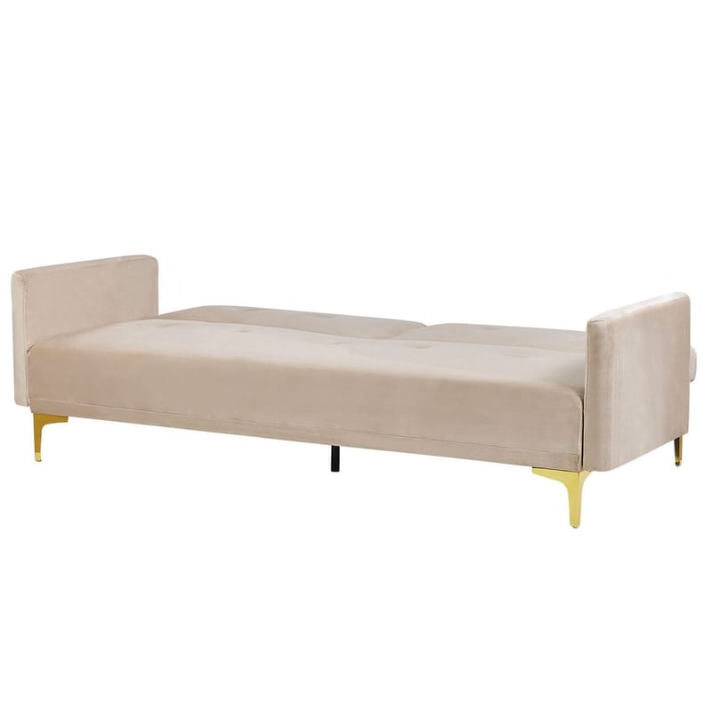 3-sits soffa Lucan - Beige, guld - Möbler - Soffa - Bäddsoffa - 3 sits bäddsoffa