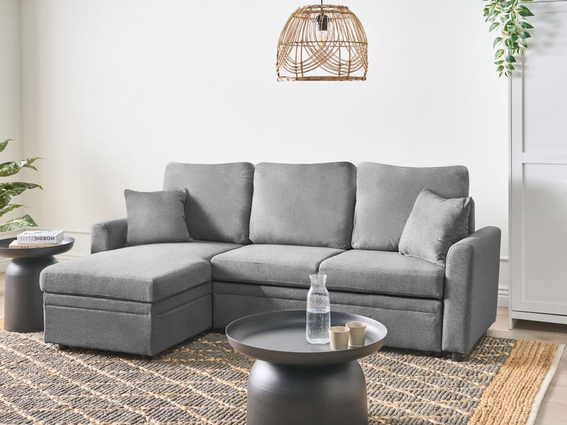 3-sits soffa Nassjo Högervänd - Grå - Möbler - Soffa - Bäddsoffa - Bäddsoffa längsbäddad