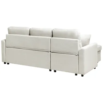 3-sits soffa Nassjo Högervänd - Ljusbeige - Möbler - Soffa - Bäddsoffa - Bäddsoffa längsbäddad