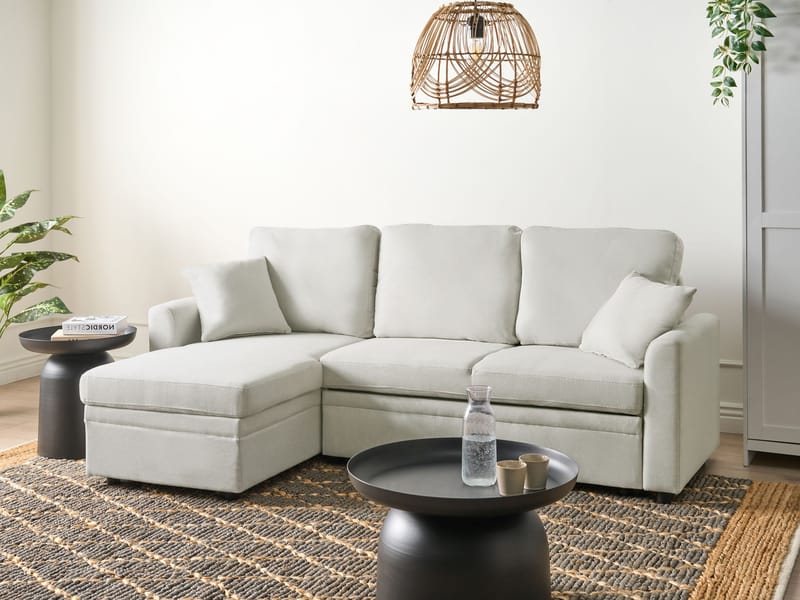 3-sits soffa Nassjo Högervänd - Ljusbeige - Möbler - Soffa - Bäddsoffa - Bäddsoffa längsbäddad
