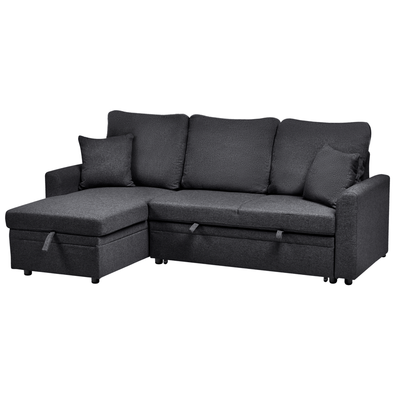 3-sits soffa Nassjo Högervänd - Svart - Möbler - Soffa - Bäddsoffa - Bäddsoffa längsbäddad