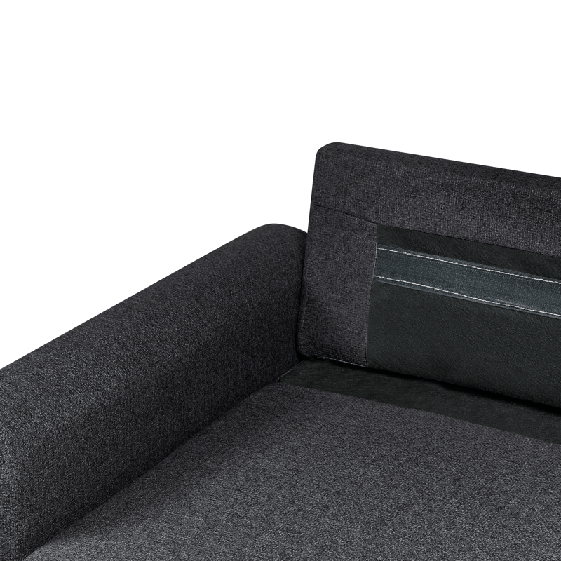 3-sits soffa Nassjo Högervänd - Svart - Möbler - Soffa - Bäddsoffa - Bäddsoffa längsbäddad
