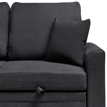 3-sits soffa Nassjo Högervänd - Svart - Möbler - Soffa - Bäddsoffa - Bäddsoffa längsbäddad