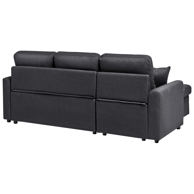 3-sits soffa Nassjo Högervänd - Svart - Möbler - Soffa - Bäddsoffa - Bäddsoffa längsbäddad