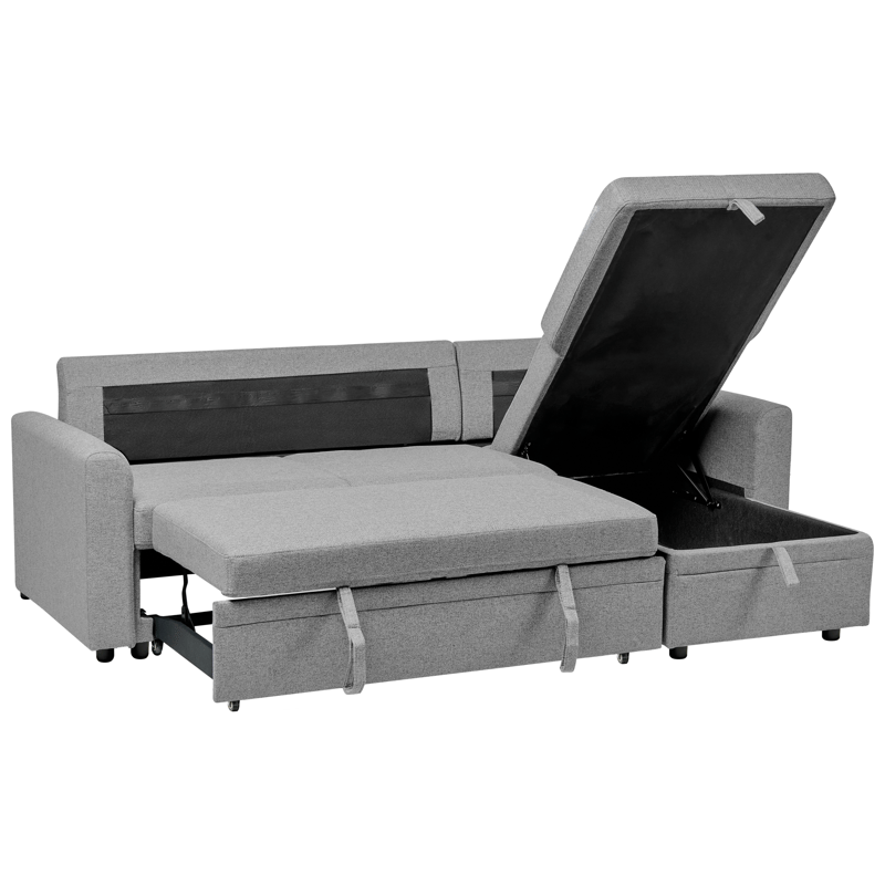 3-sits soffa Nassjo Vänstervänd - Grå - Möbler - Soffa - Bäddsoffa - Bäddsoffa längsbäddad