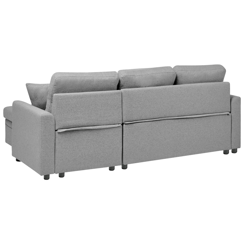3-sits soffa Nassjo Vänstervänd - Grå - Möbler - Soffa - Bäddsoffa - Bäddsoffa längsbäddad
