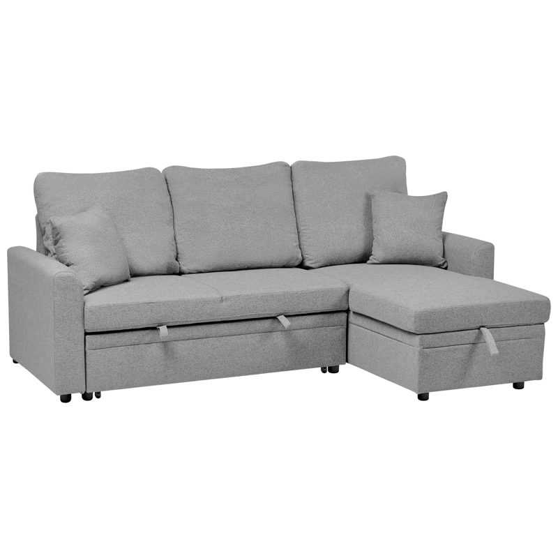 3-sits soffa Nassjo Vänstervänd - Grå - Möbler - Soffa - Bäddsoffa - Bäddsoffa längsbäddad