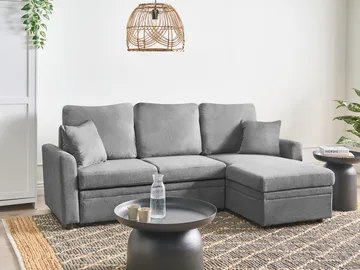 3-sits soffa Nassjo Vänstervänd - Grå - Möbler - Soffa - Bäddsoffa - Bäddsoffa längsbäddad