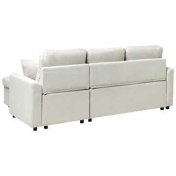 3-sits soffa Nassjo Vänstervänd - Ljusbeige - Möbler - Soffa - Bäddsoffa - Bäddsoffa längsbäddad