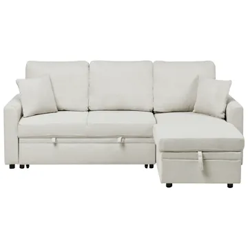 3-sits soffa Nassjo Vänstervänd - Ljusbeige - Möbler - Soffa - Bäddsoffa - Bäddsoffa längsbäddad